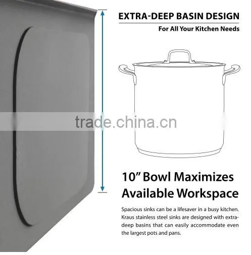 Housestar New Kitchen Designs American Sink Used Commercial Stainless Steel Sink Kitchen SInk For USA 2318Y photo-3