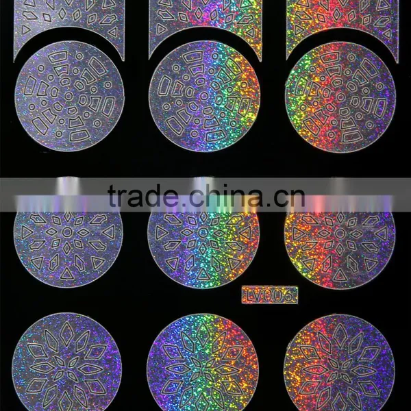 2016 Hot Selling Silver Laser Nail Art Stencil photo-3