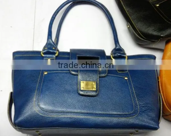 Green Coloured Leather Ladies Hand Bags