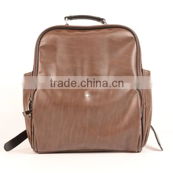 Backpack Laptop Latest Design Korea Style PU Leathe Backpack With Laptop Compartment for Man photo-2