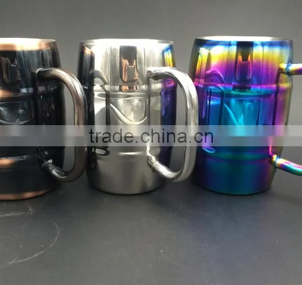Double Wall Beer Cup Stainless Steel Beer Mug