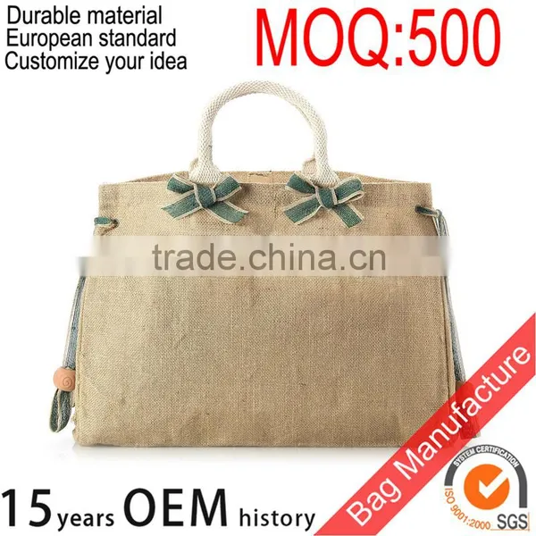 Custom Ladies Used Jute Bag for Shopping With Custom Logo Quality Choice photo-2