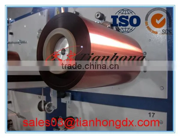Big Spool Tray Product Copper Foil Laminate al Foil in Jumbo Roll Tapes Supplier for Cables Sheild photo-6
