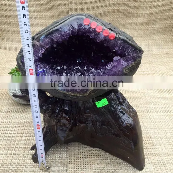 Amethyst Geode Pocket For Sale Crystal Healing Stones Pendants photo-2