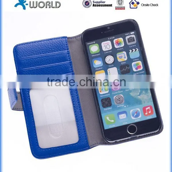 ISO Approved Manufacturer 2 in 1 PU Leather Detachable Wallet Case for IPhone 6S photo-3