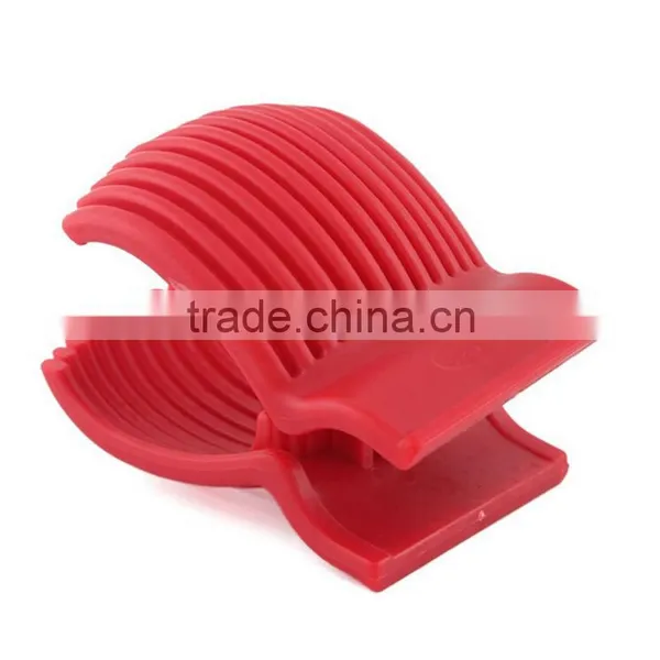 Good Quality Red Tomato Holder Slicer Guide Potato/Onion Fruit Vegetable Cutter Tools Kitchen Tools Vegetable Spiralizer photo-5