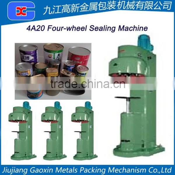 Tin Can Seaming Machine Semi-automatic Four Wheel Sealing Machine