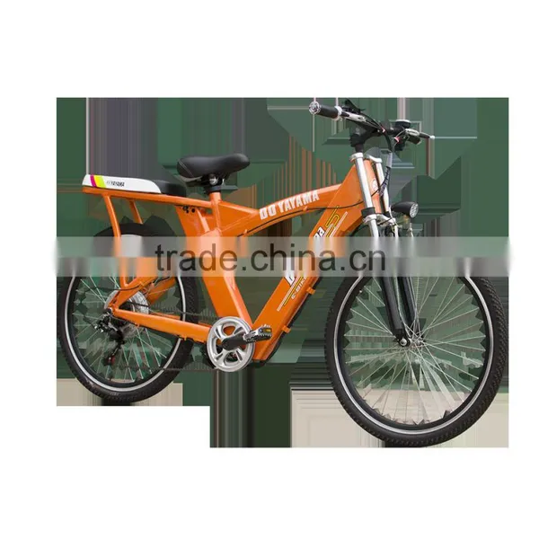 26 Inch Green City Electric Bike With Two Hidden Battery Mountain Bike for Adult
