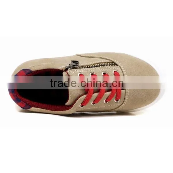 2016 Wholesale Boys Suede Sneakers With Side Zipper photo-5