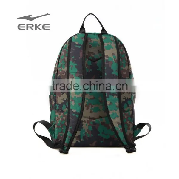 ERKE Ultra-functional Backpack School Backpack Daypack Casual Camouflage Patterns Grid Stripe Printing, Lining :100% Polyester photo-3