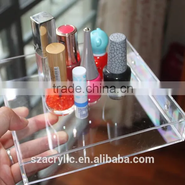 Clear Acrylic Cosmetics Organizer Tray photo-3