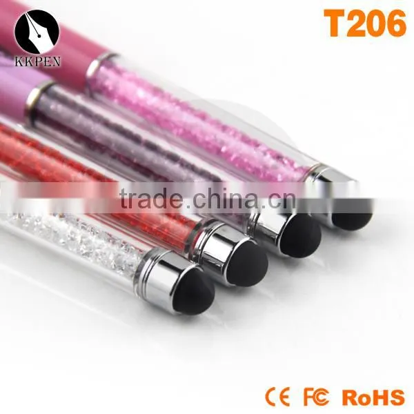 KKPEN 2015 New Model Bling Diamond Shining Crystal Ballpoint Pen/Capacitive Screen Touch Stylus Pen photo-5