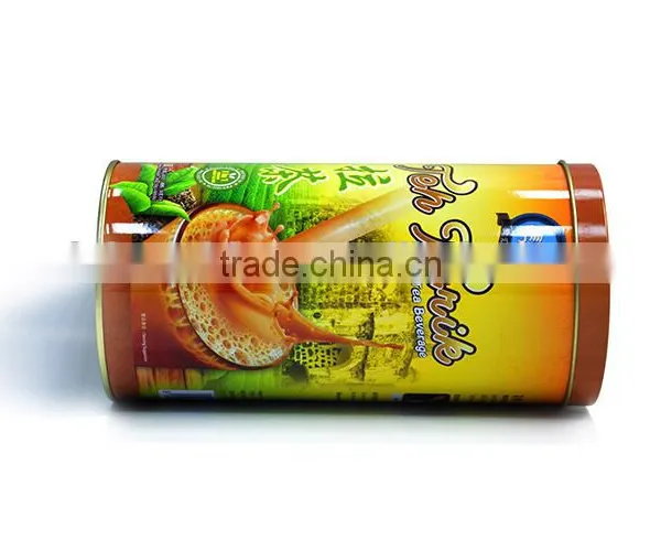 Tea Set Tin Containers Supplier,tea Can With Airtight Lid,round Green Tea Metal Cans photo-2