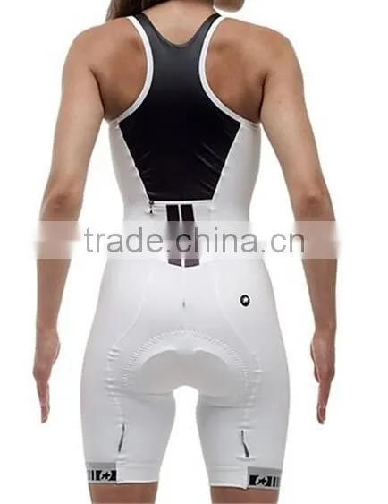 One-piece Woman Athletic Suit Cycling Bibshorts & Sleeveless Top for Summer photo-3