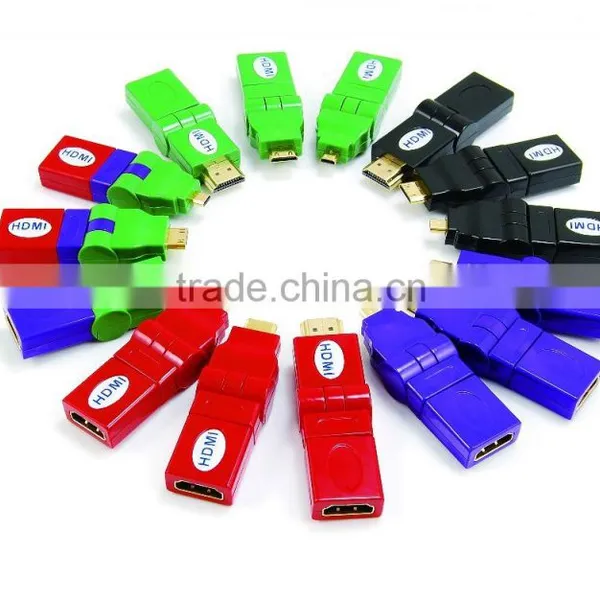 HDMI Female to MINI Male Adapter Rotating 180 Degree photo-6