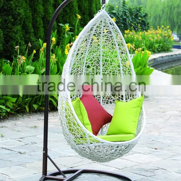 Top Quality Garden Rattan Furniture Adult Single Seat Swing