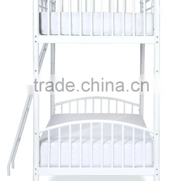 White Convertible Bunk Bed School Furniture photo-6