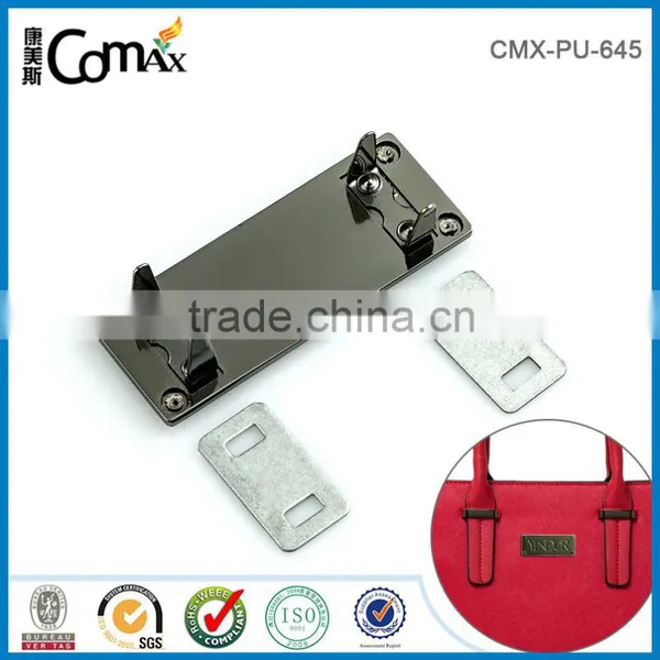 Decorative Screw Type Custom Engraved Handbag Logo Metal Plate photo-3