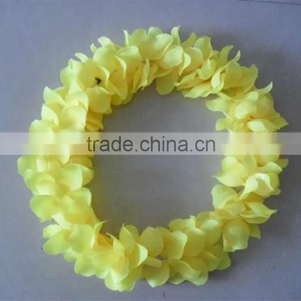 2014 Yiwu Aimee Hotsale Yellow Led Hawaii Flower Lei,hawaii Flower Lace(AM-HW03)
