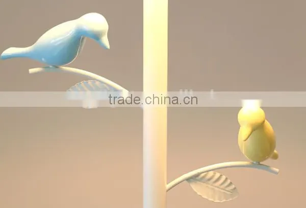 Metal And Fabric Material Fancy Unique Design With Birdie Floor /Standing Lamp Decorative Table Light photo-3