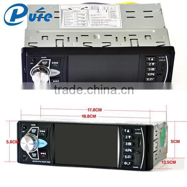 Car Stereo System MP5 Player 4.1 Inch Bluetooth Car Player Rearview Car Video Player photo-3