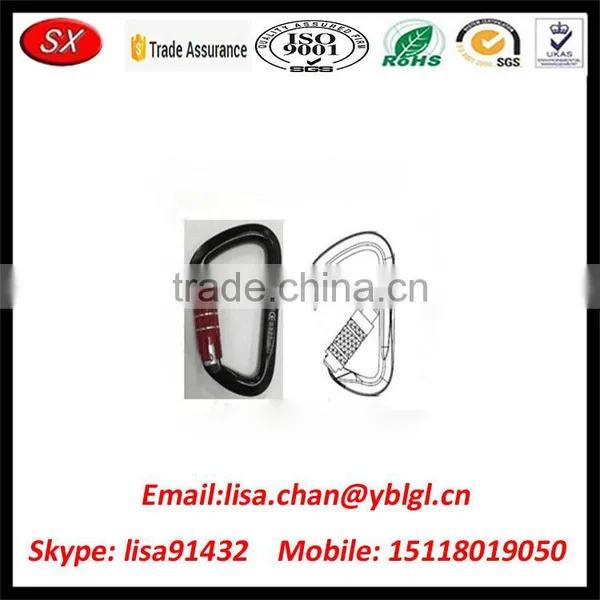 Custom Blue Anodized Aluminum Climbing Carabiner With Big Breaking Power photo-2