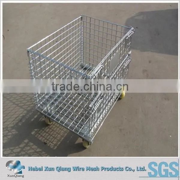 Metal Roll Pallet Container Warehouse Storage Cart photo-5