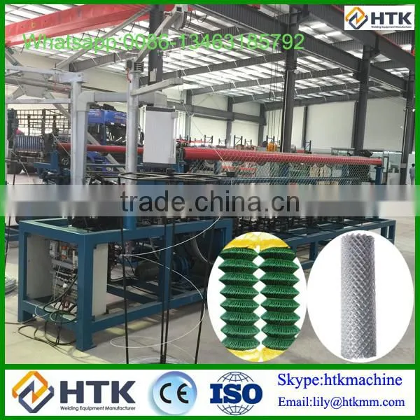 Single Wire Feeding Pvc Coated Automatic Chain Link Wire Fence Machine photo-3