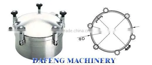 Top Quality Sanitary Stainless Steel Tank Manhole Cover photo-6
