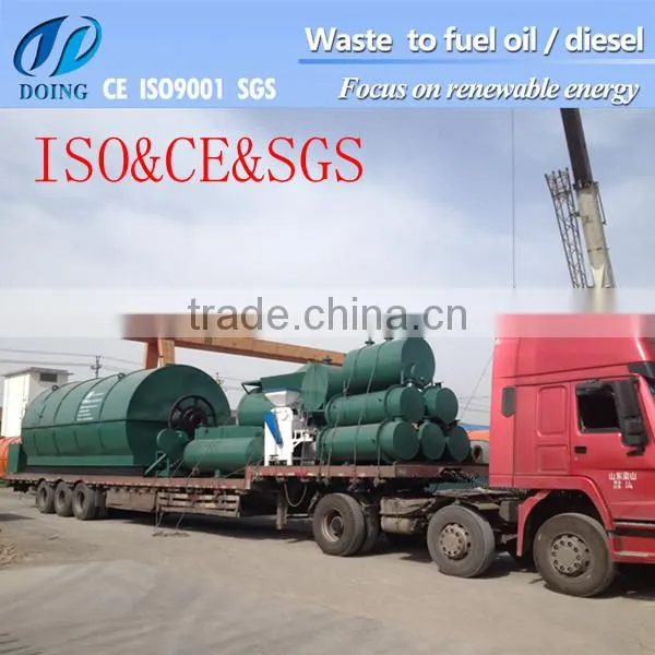 Hot Sell in Romania! Waste Tires to Oil Machine