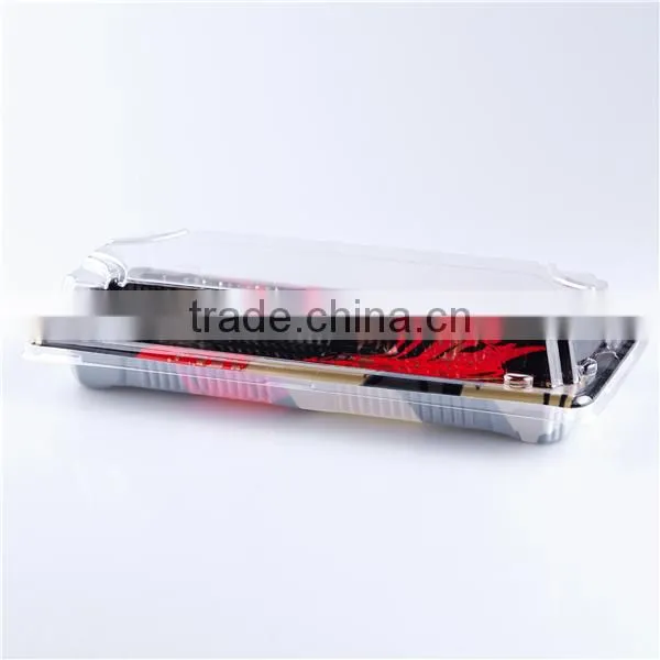 Japanese Disposable Plastic Sushi Tray With Lid photo-3