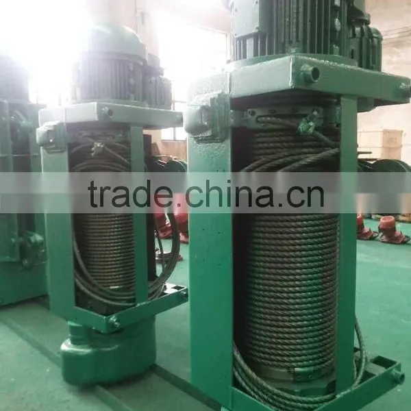 2ton Double Speed Monorail Electric Wire Rope Drum Hoist photo-2