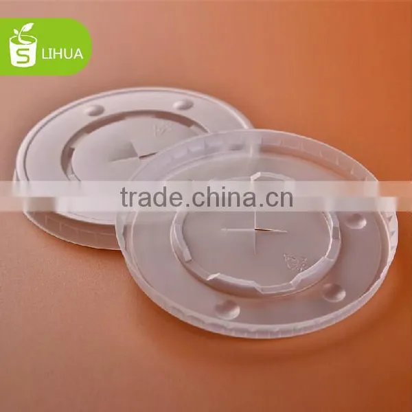 Custom Clear Plastic PS Flat Lids for Paper Cup China Manufactory Price photo-5