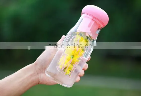 Korea Fruit Infuser Bottle Plastic Water Bottle 750ml Promise me photo-4