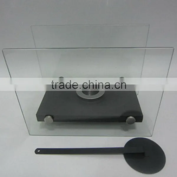 Portable Alcohol Fireplace With Crushed Glass ,tempered Glass Screen Fireplace photo-2