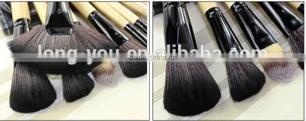 24 Pcs/Pro Cosmetic Makeup Brush Set Wooden Toiletry Kit Best Sale photo-3