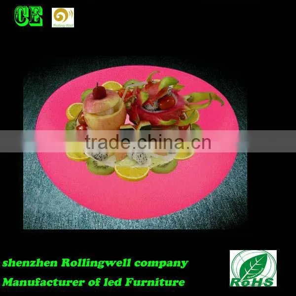 Led Waterproof Dry Fruit Plate Illuminated Fruit Plate Led Lighting Elegant Plastic Plates photo-5