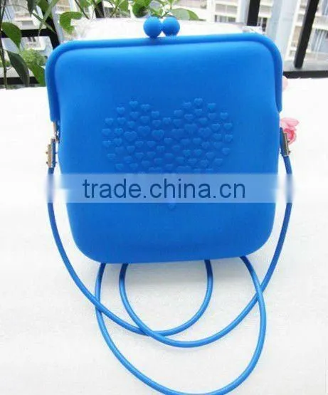Long Strap Silicone Shoulder Bag for Girls photo-4
