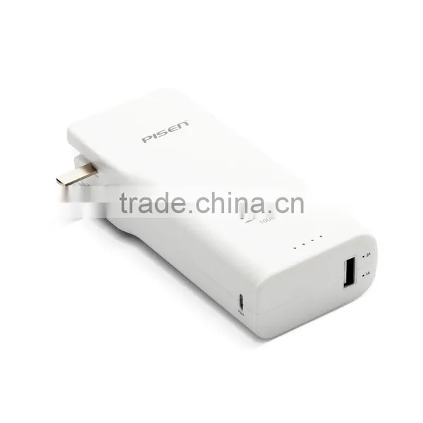 10000 mAh power bank with AC plug