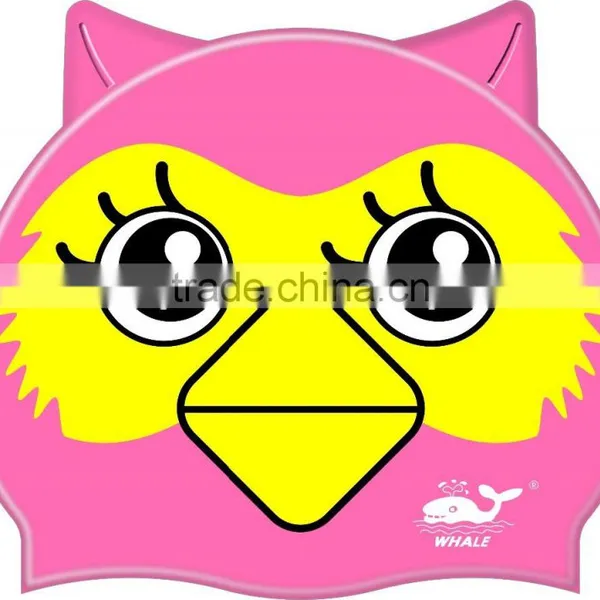 Waterproof Kids Swim Caps Love Animal Swimming Caps Silicone Swim Hat for Chirdren photo-5