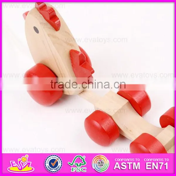 2016 Wholesale Fashion Kids Wooden Chicken Toy W05B147 photo-4