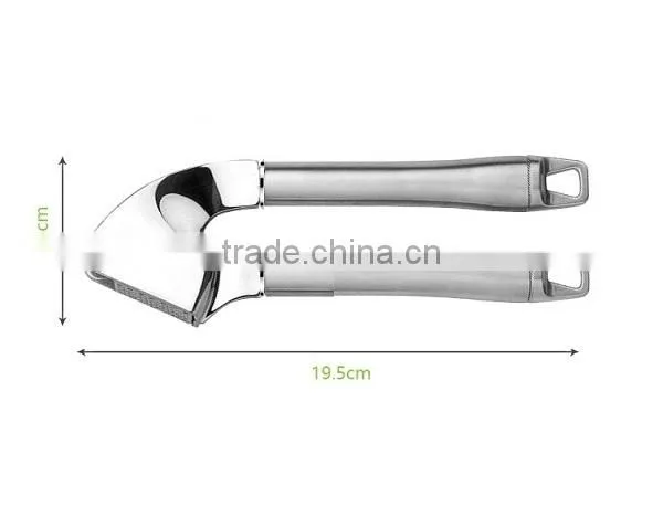 The Finest Quality Stainless Steel Garlic Press Mincer Peeler Brush Crusher Set photo-2