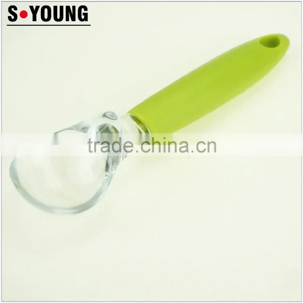 42163 Hot Sale Plastic Soft Handle Ice Cream Spoon photo-4