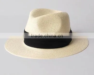 White Blank Straw Hat photo-2