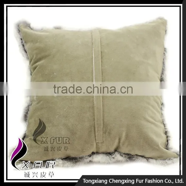 CX-D-17A Custom Genuine Rabbit Fur Decorative Pillow Cases photo-6