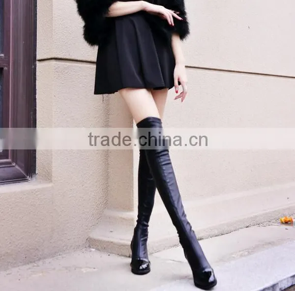 Zm35771a Ladies Fashion Leather Shoes Winter Over Knee Boots photo-4