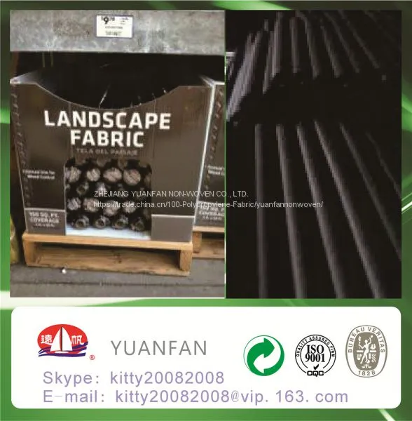 Agriculture UV Treated 100% pp Spunbond Agriculture Black Plastic Film