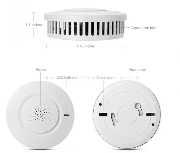 JADE беспроводной детектор дыма Zigbee Lora photo-3