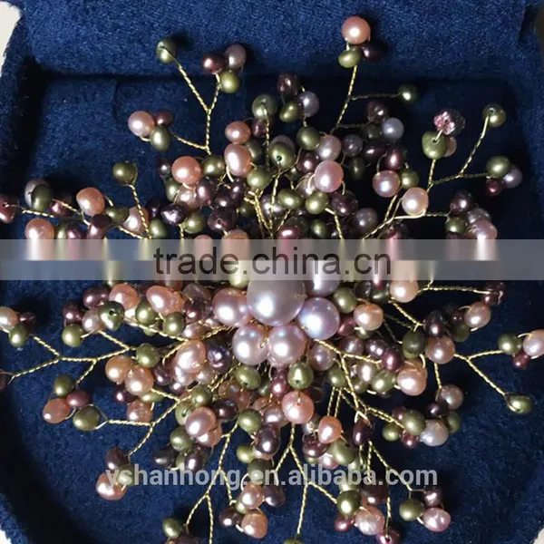 AAA Natural Freshwater Pearl Wholesale Bulk Brooch photo-3