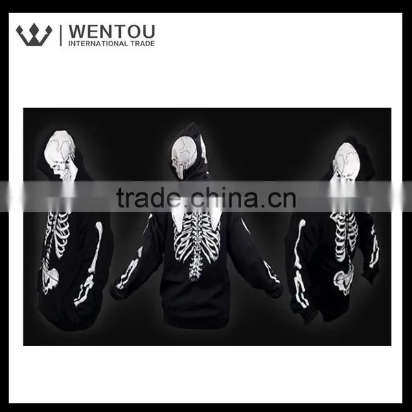 New Design Halloween Christmas Skull Pullover Hoodie photo-2